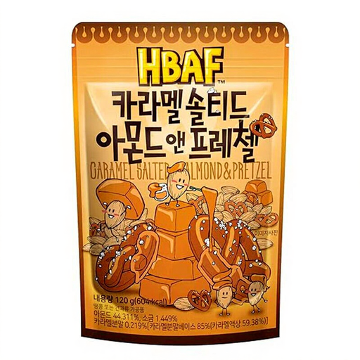 HBAF Almond Salted Caramel & Pretzel Flavor 120g