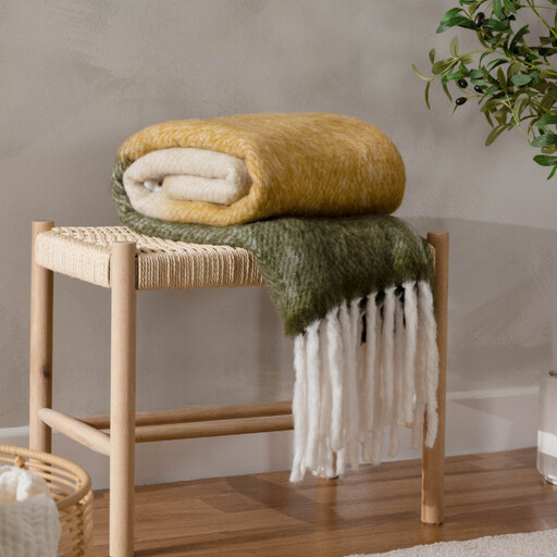 Yard Throw Rawton Ombre Natural/Moss 130x180cm