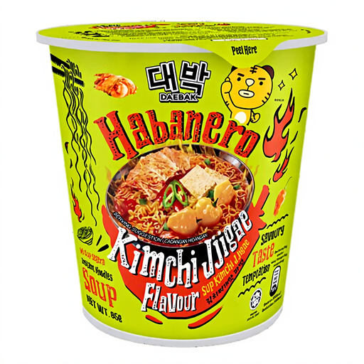 DAEBAK Habanero Kimchi Jigae Noodles Cup 85g