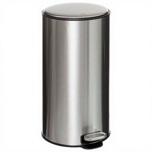 30L Stainless Steel Delta Trash Bin