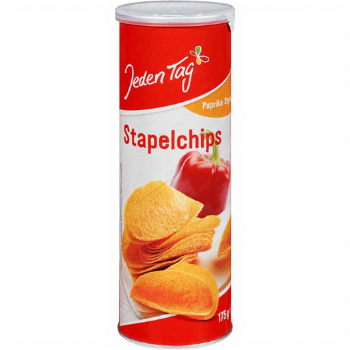 Jeden Tag paprika-flavoured stacked crisps, 175 g