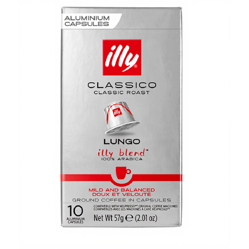 Illy Classico Lungo Coffee Capsules - 10 pcs