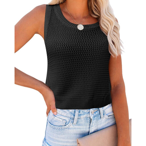 Women's Summer Knit Sweater Tank Top