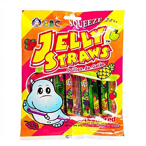 ABC JELLY ABC | Hippo Jelly Straw Bag - Different Flavors 300g