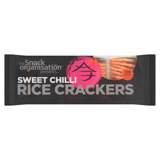 The Snack Organisation Presents Sweet Chilli Rice Crackers 100g