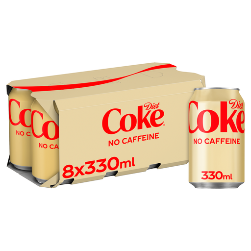 Coke Diet Caffeine Free 8 × 330ml cans