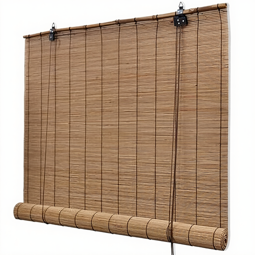 Store Enrouleur en Bambou vidaXL en Marron