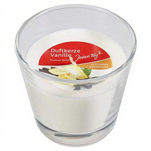 Jeden Tag Duftkerze im Glas Vanille
