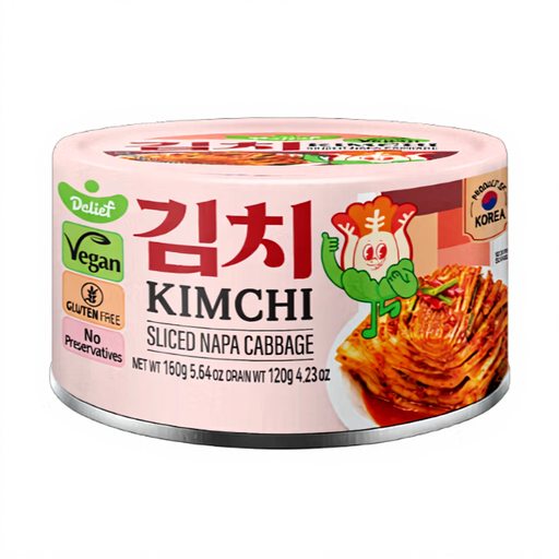 Delief Sliced Napa Cabbage Kimchi Can 160g
