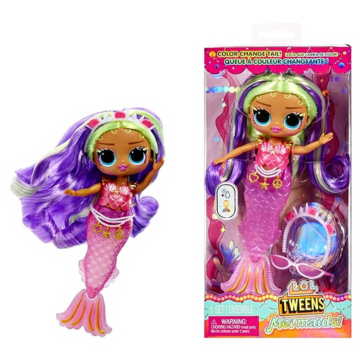 LOL Surprise Tweens Mermaid Doll Cleo Cove with colour-change function