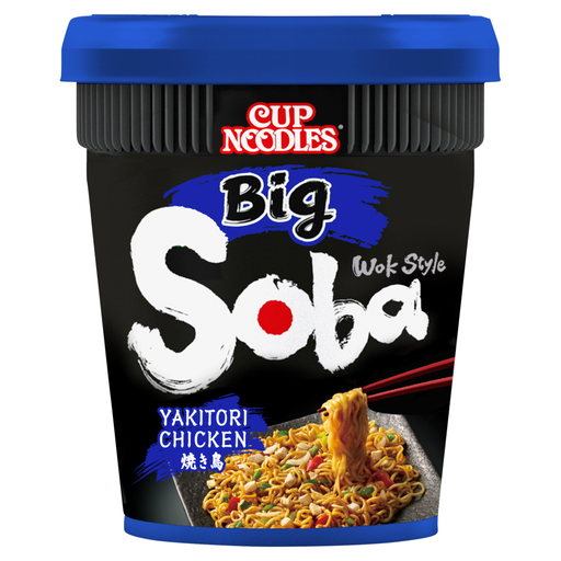 NISSIN Soba Noodles Cup Big Yakatori 113g