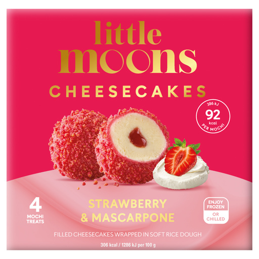 Little Moons Strawberry & Mascarpone Cheesecake Mochi