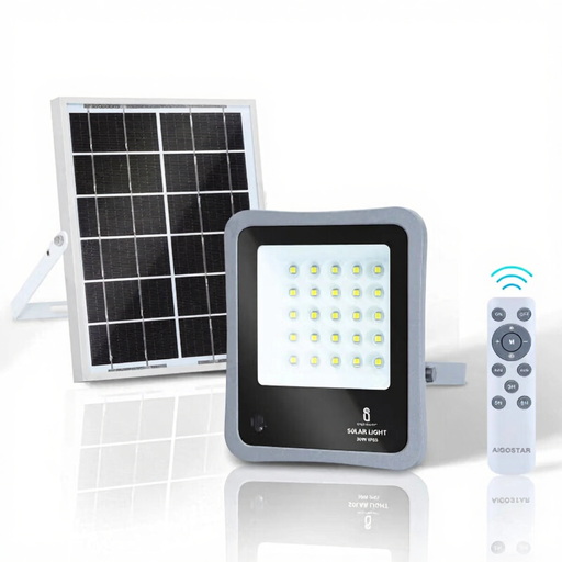 Aigostar Solar Flood Light 30W – IP65 Waterproof – 5000mAh Battery