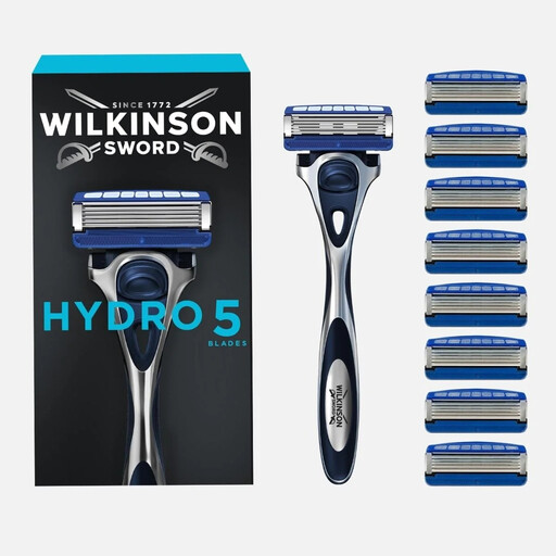 Wilkinson Sword Hydro 5 Men's Handle with 9 Blades Value Pack
