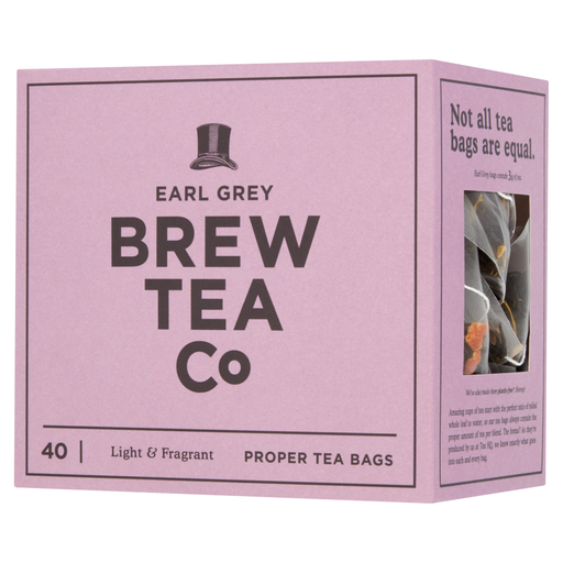 Brew Tea Co Earl Grey 40 Proper Tea Bags 120g