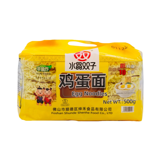 Shuijing Shuangzi Brand Egg Noodle 500g
