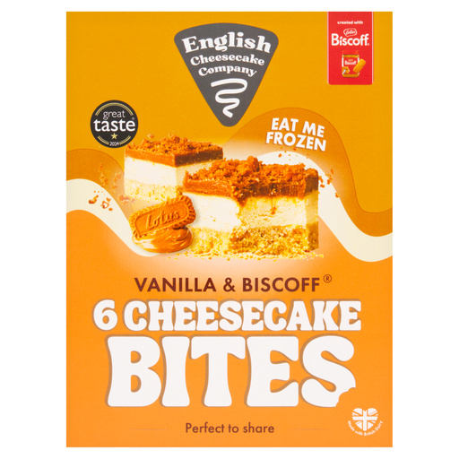 English Cheesecake Company Vanilla & Biscoff Cheesecake Bites