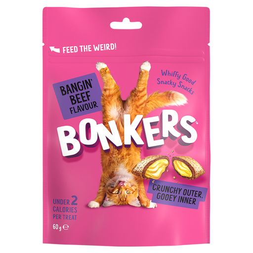 Bonkers Bangin' Beef Flavour Cat Treats
