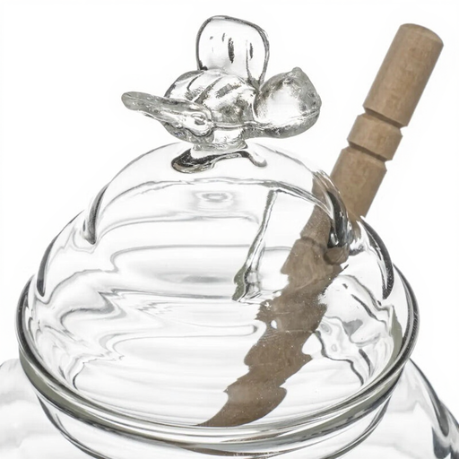 HONEY JAR+SPOON GLASS+ROBLE