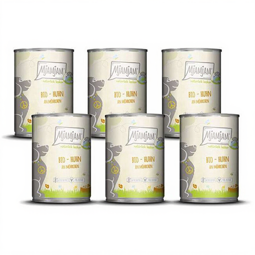 MjAMjAM - Natuurlijk lekker - BIOLOGISCHE kip met wortelen 400g*6