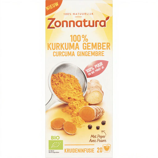 Zonnatura Turmeric Ginger Herbal Tea