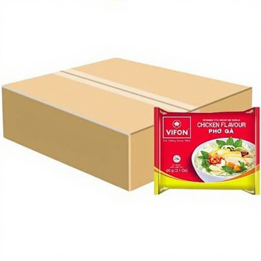 Vifon Instant Rice Noodle Chicken Pho Ga in a 30-pack box