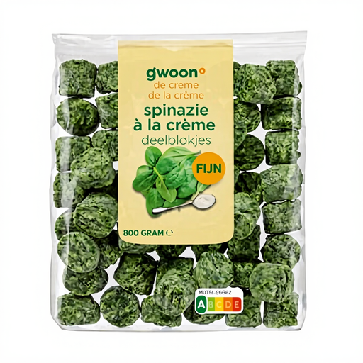 Just Chopped Spinach A La Creme - 800 g