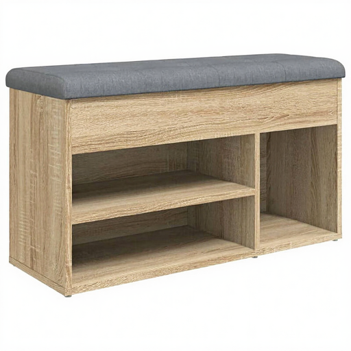 VidaXL Shoe Bench - Treated Wood, Sonoma Oak Finish