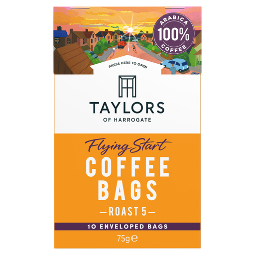 Taylors of Harrogate Flying Start Coffee Bags 75 g