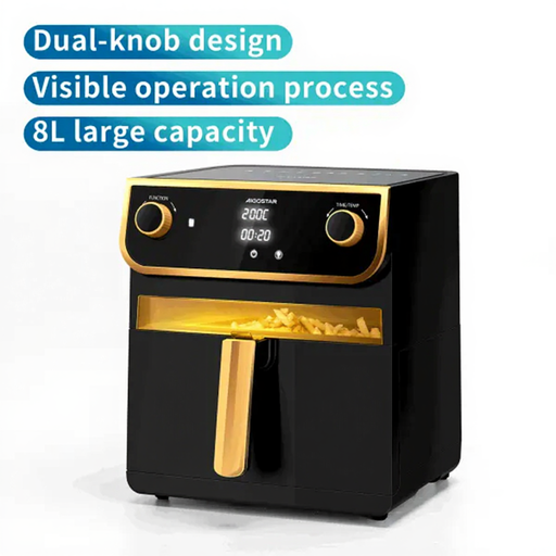 Aigostar 8L Air Fryer LED Display with Viewing Window