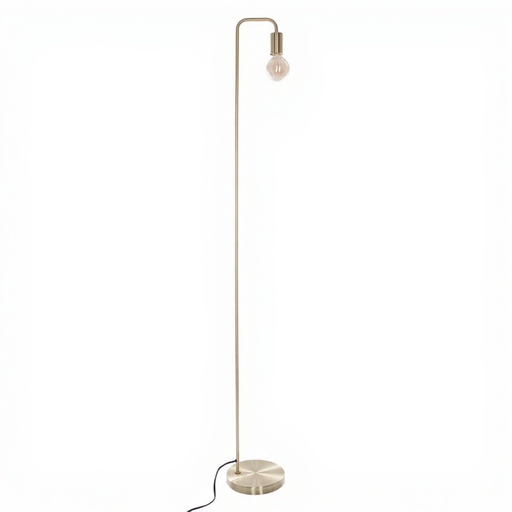 Keli straight floor lamp 150 cm high Gold-coloured metal