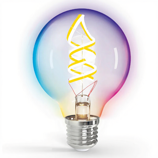 Aigostar Alexa Smart E27 RGBW Light Bulb, G80 Large