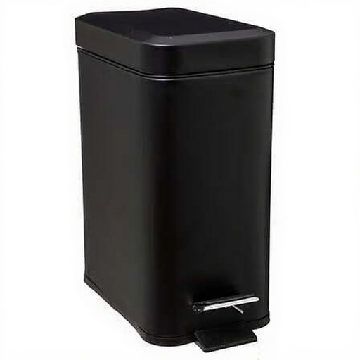 5Five SOFTCL BLACK RECTANGLE 5L BIN