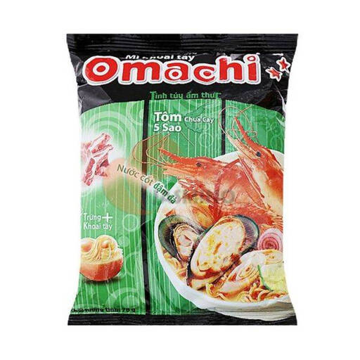 Omachi Inst Potato Noodle Hot & Sour Shrimp 79g