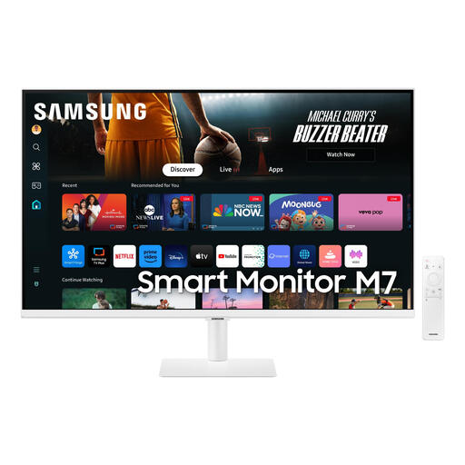 Samsung M70D Computer Monitor 81.3cm (32") 3840 x 2160 Pixels 4K Ultra HD LED White