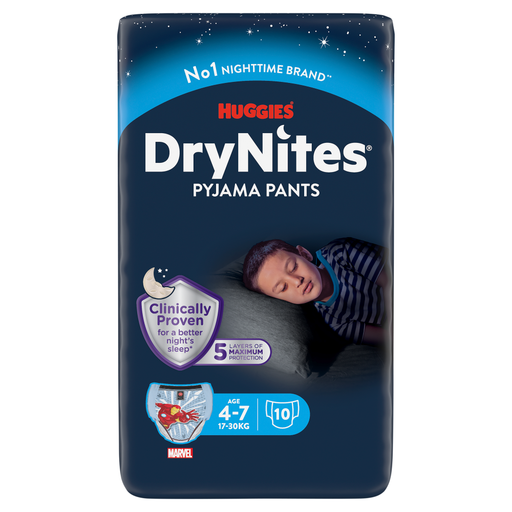 HUGGIES DryNites Pyjama Pants 4-7 Age