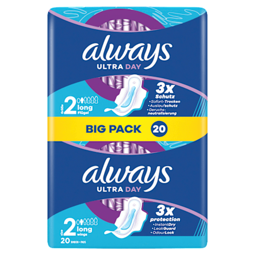 Always Ultra Long Pads with Wings Size 2 BigPack 20 St
