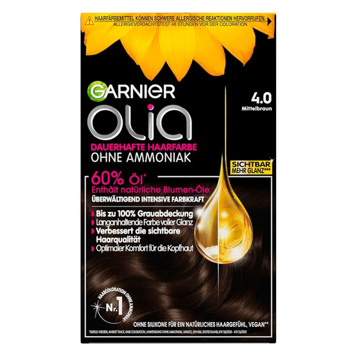 Garnier Olia Hair Color 4.0 Medium Brown