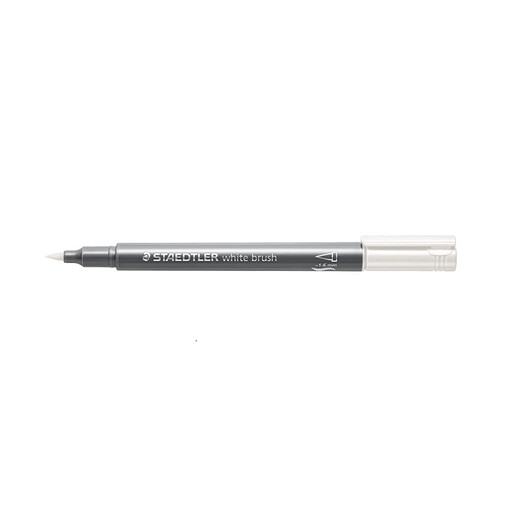 STAEDTLER 8321 – Marker With Brush Tip, White
