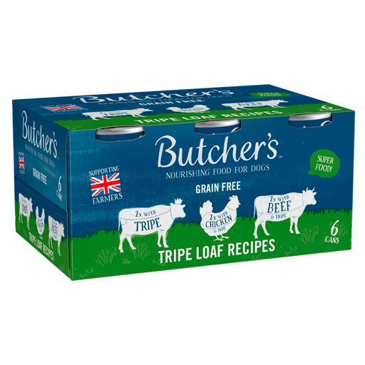 Butcher's Tripe Loaf Recipes Wet Dog Food Tins