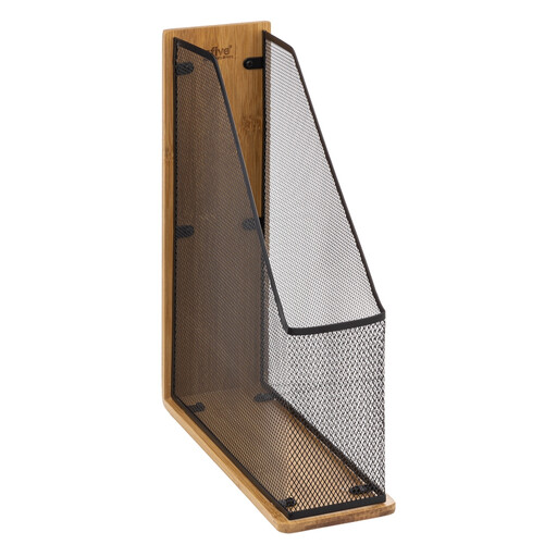 Metal & Bamboo Desk Organizer Mayaj