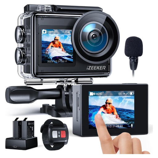 iZEEKER iA200 Action Cam 4K 30FPS 20MP 40M Waterproof