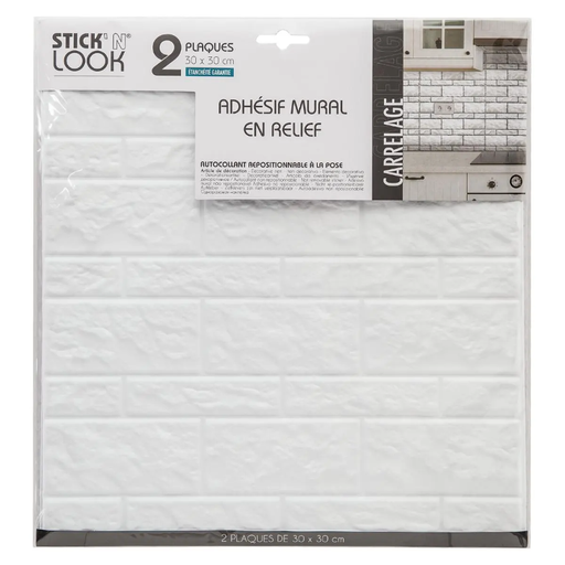 Secret de Gourmet Set of 2 white wall tile stickers