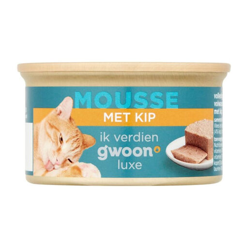 g'woon Kattenmousse met Kip 85G