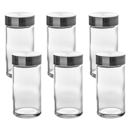 Set de 6 pots à épices en verre 5 five