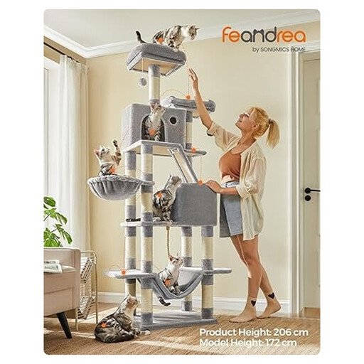 Feandrea Cat Tree by SONGMICSHOME, 206 cm