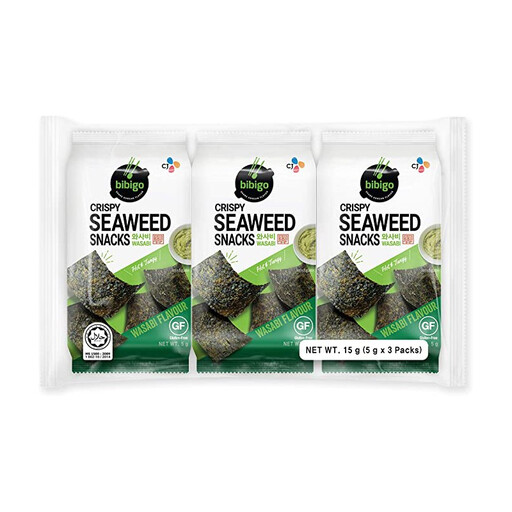 Bibigo CJ BIBIGO Crispy Seaweed Snack Wasabi