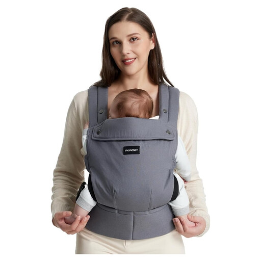 Momcozy Baby Carrier Ergonomic 7-44lbs Lightweight Comfortable Grey, gifts for mom