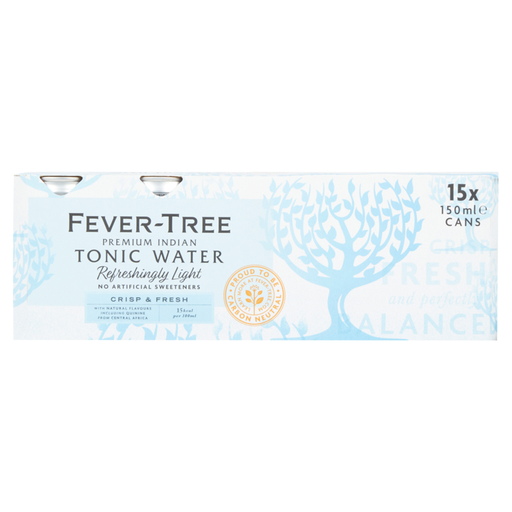 Fever-Tree Refreshingly Light Premium Indian Tonic Water, 15 x 150ml
