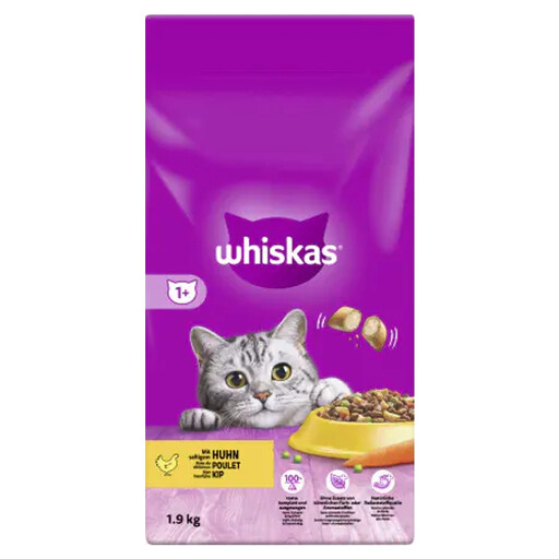 WHISKAS croquettes 1+ au poulet